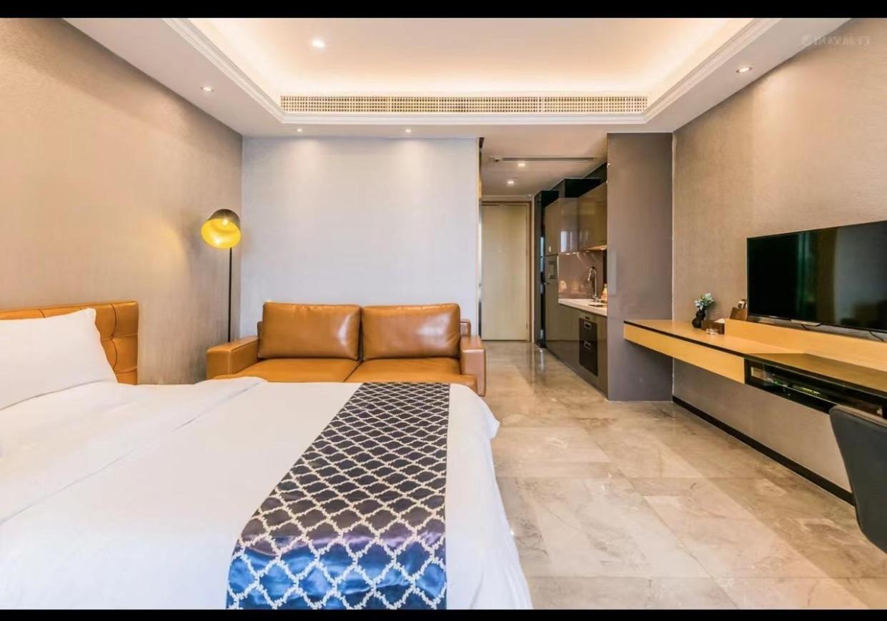 Green Lemon Tree International Apartment - Beijing Road Jiedeng Metropolis Branch Guangzhou Exteriör bild